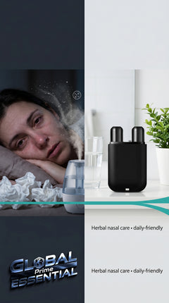 Global Prime Essential Herbal Repair Nasal Box for night congestion relief and daytime breathing comfort.