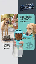 Global Prime Essential portable pet water bottle with a leak-proof design, ideal for easy hydration during walks.