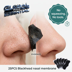 Global Prime Essential nose blackhead remover pore strips for deep cleansing and visible results in 10 minutes.