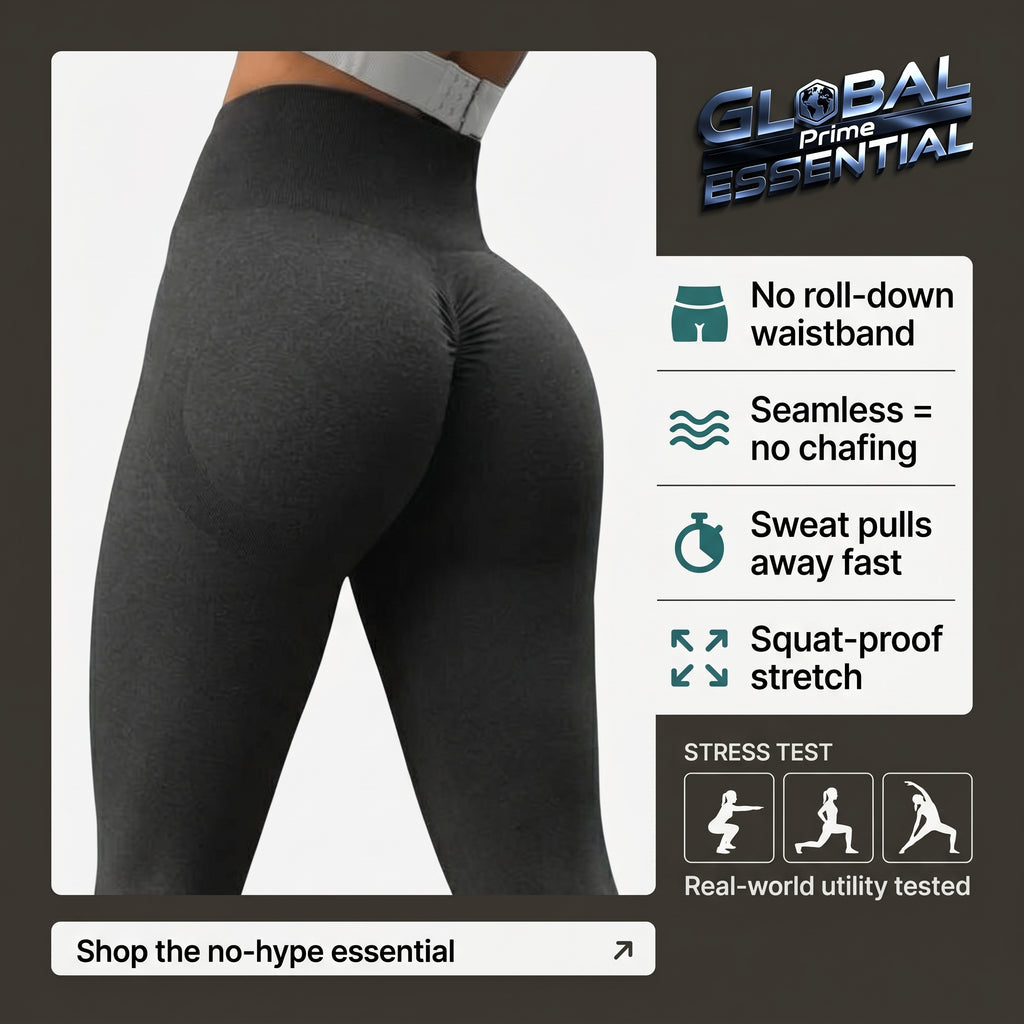 Women’s Seamless Fitness Leggings – High Waist, Push-Up, Moisture-Wicking, Gym & Yoga