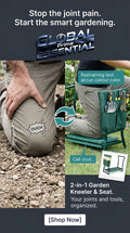 2-in-1 Garden Kneeler & Folding Chair – Padded Knee Rest with Tool Organizer, No Assembly