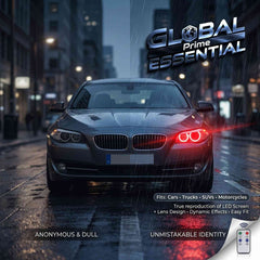 Dynamic LED Eye Headlights – 6 Remote-Controlled Light Patterns, Waterproof, Universal Fit