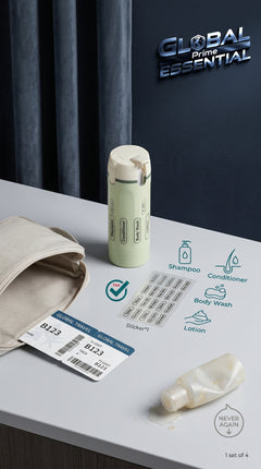 4-in-1 Travel Dispenser Bottle