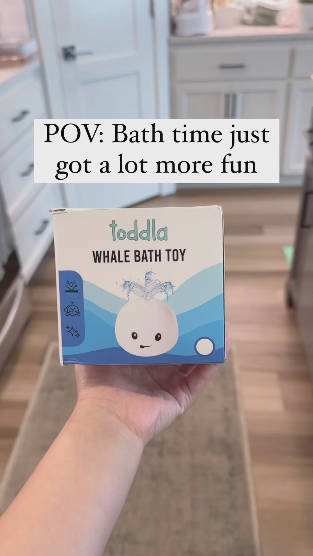Rechargeable Whale Light-Up Bath Toy